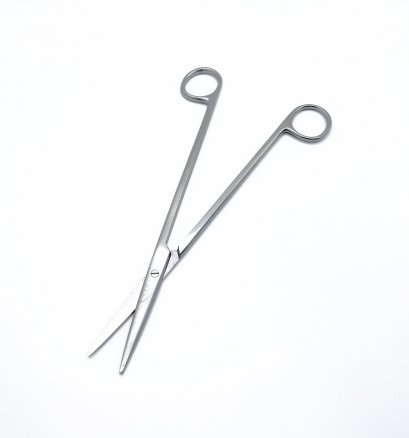 Ножиці по Metzenbaum, анатомічні, для розтину м'яких тканин, прямі, гострокінцеві. Довжина 20 см